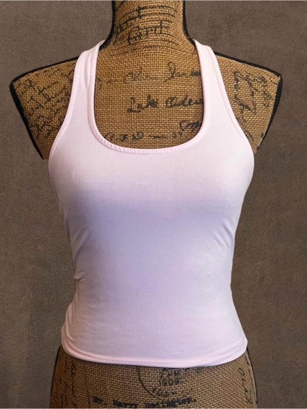 Women’s Light Pink Racerback Tank Top - Scoop Neck Essential